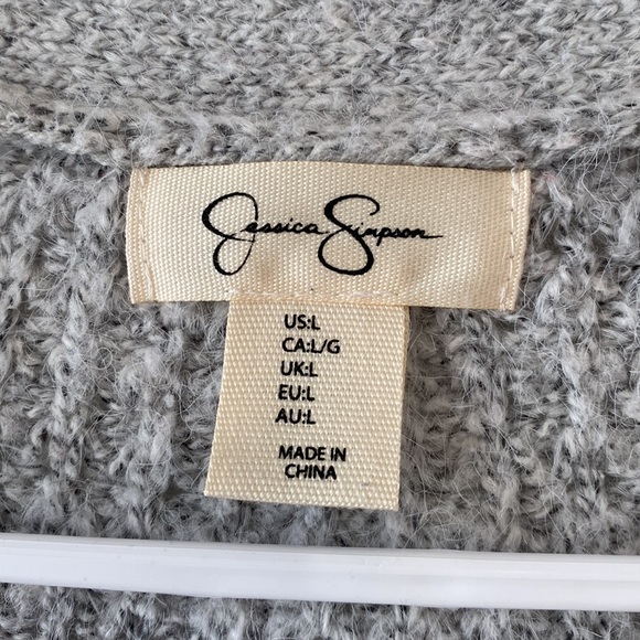 Jessica Simpson wool blend knee length cardigan - Picture 2 of 6